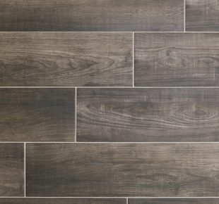 Wood look porcelain tile texutre in charcoal